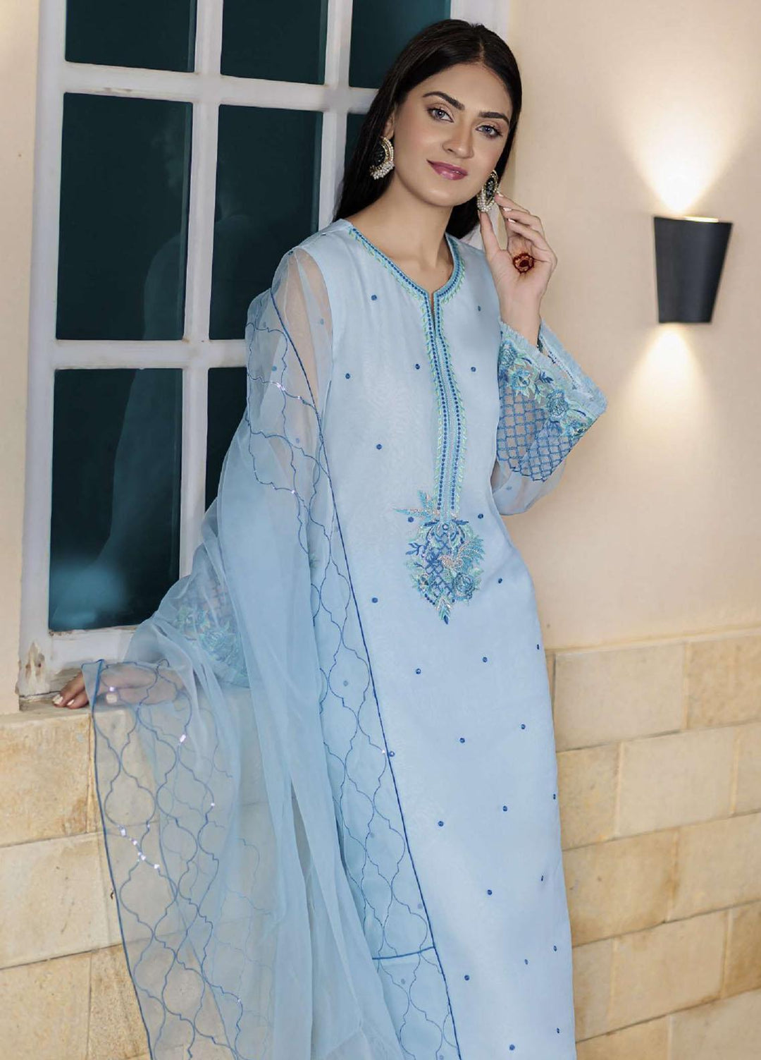 Log 'n' Tog Pret Embroidered Organza 3 Piece Suit LNT23P Aergul