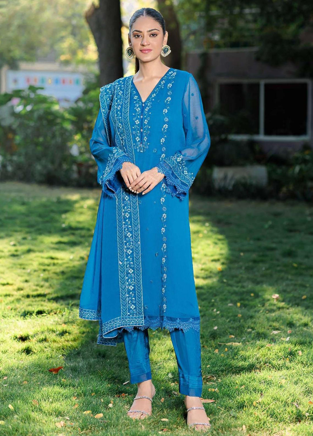 Log 'n' Tog Pret Embroidered Chiffon 3 Piece Suit LNT23P Ayaz