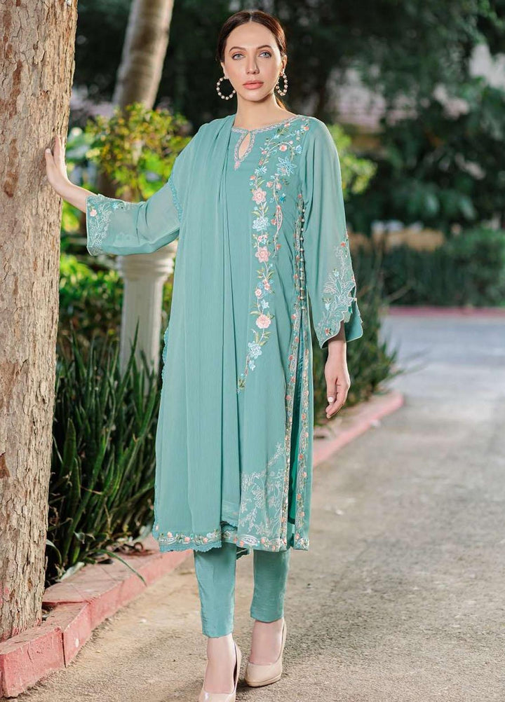 Log 'n' Tog Pret Embroidered Chiffon 3 Piece Suit LNT23P Azraq