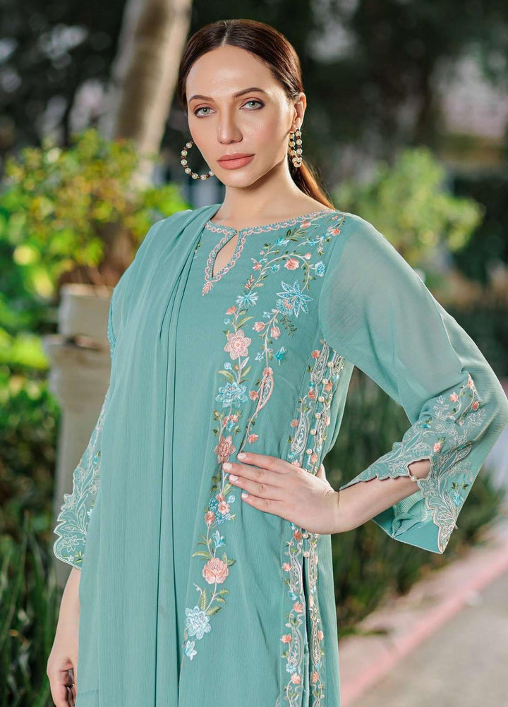 Log 'n' Tog Pret Embroidered Chiffon 3 Piece Suit LNT23P Azraq