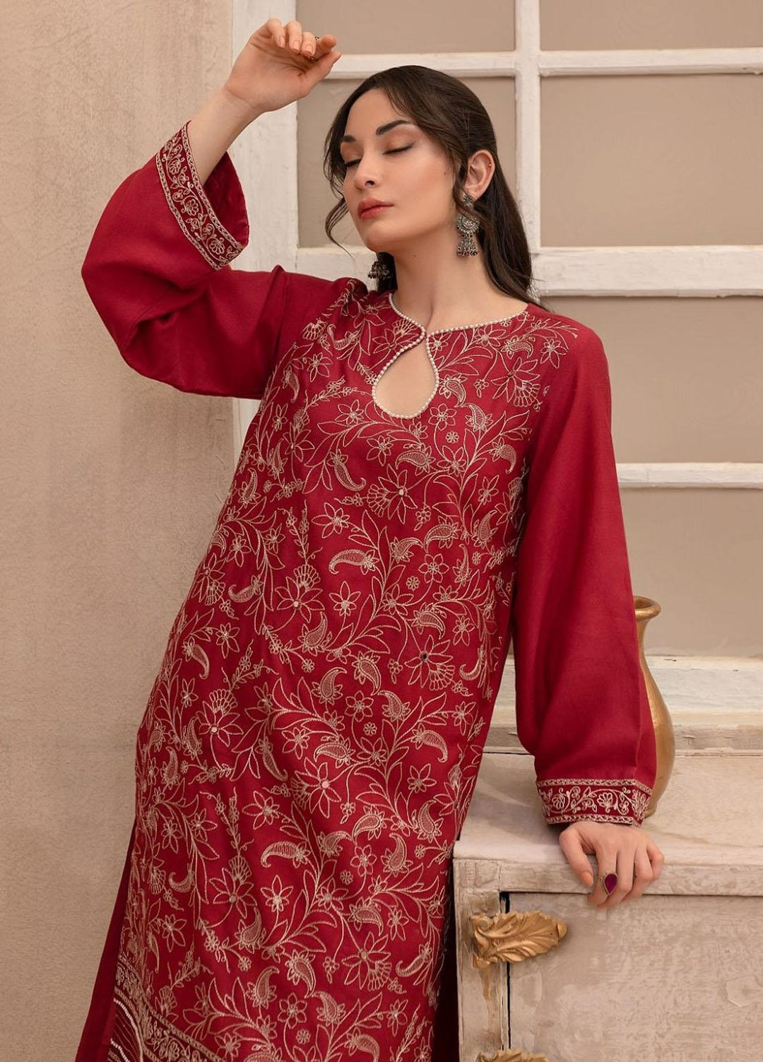 Log 'n' Tog Pret Embroidered Net 2 Piece Suit LNT23P Fuchsia Fire