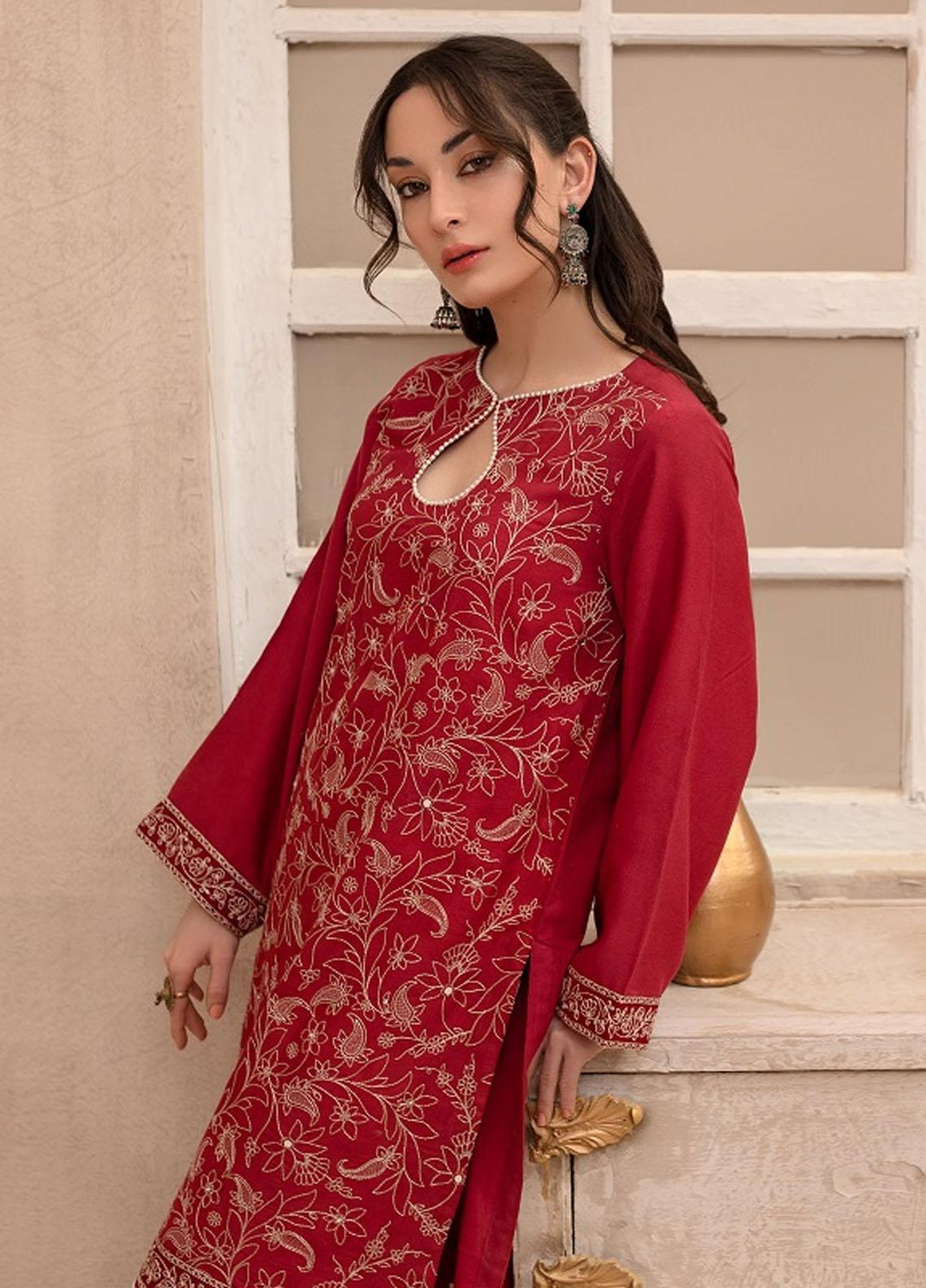 Log 'n' Tog Pret Embroidered Net 2 Piece Suit LNT23P Fuchsia Fire