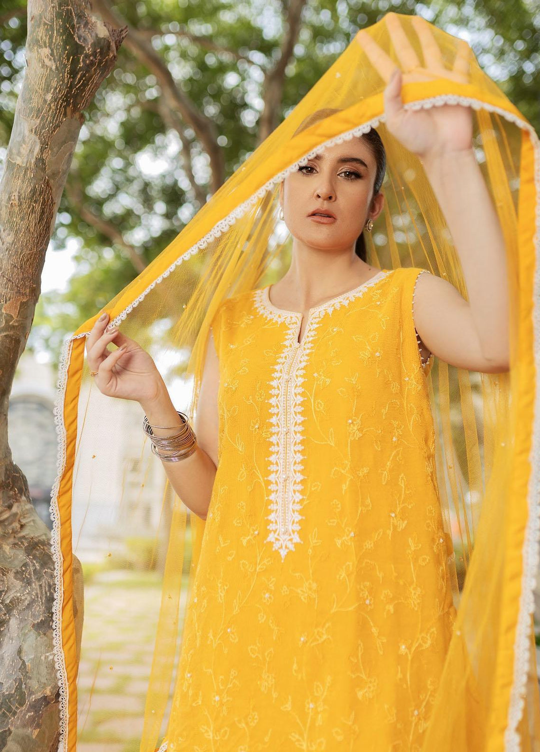 Log 'n' Tog Pret Embroidered Khaadi Net 3 Piece Suit LNT23P Mila