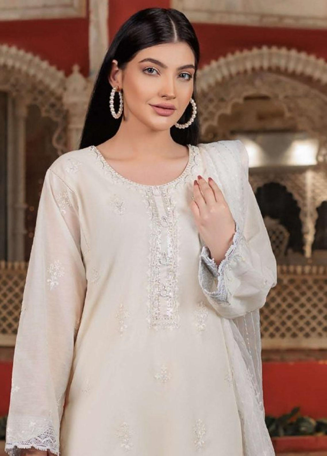 Log 'n' Tog Pret Embroidered Cotton 3 Piece Suit LNT23P Pearl Affairs