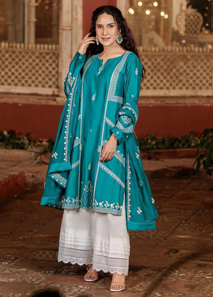 Log 'n' Tog Pret Embroidered Net 3 Piece Suit LNT23P Sea Green Diamond