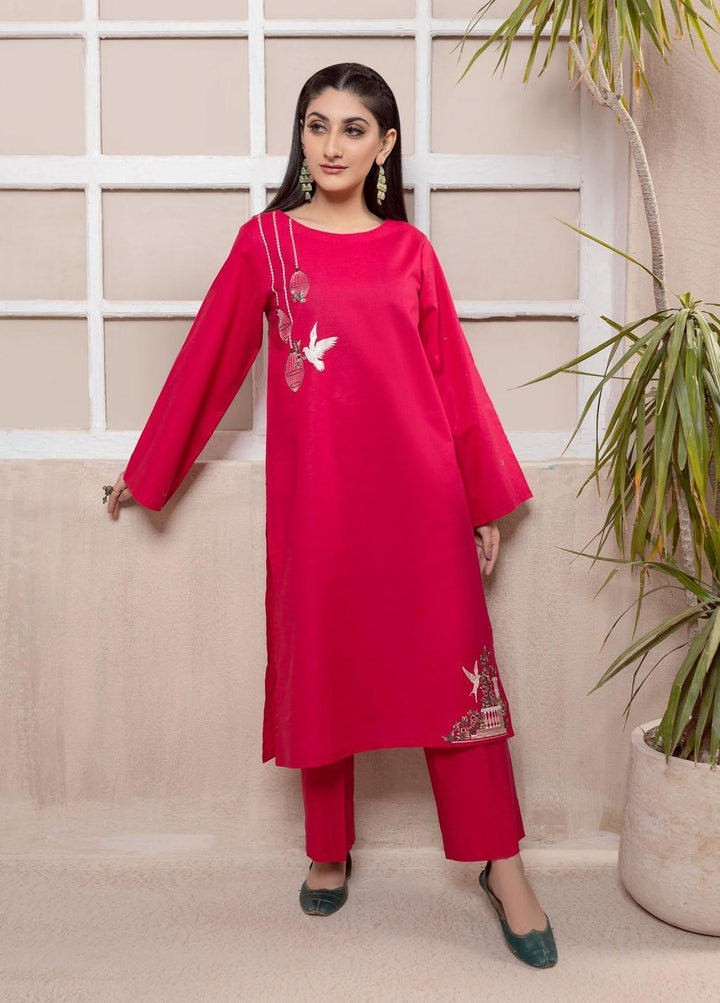 Log 'n' Tog Pret Embroidered Cotton 2 Piece Suit LNT23S Electric Orchid