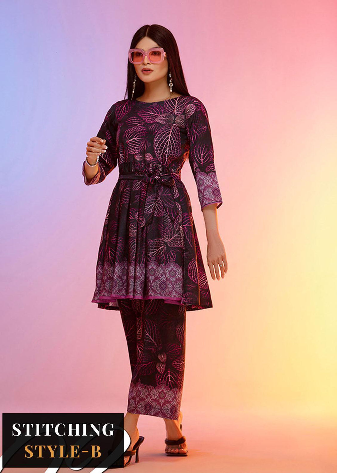 Look-a-Like By Noorma Kaamal Printed Silk Suits Unstitched 2 Piece NK22LL 02 - Casual Collection