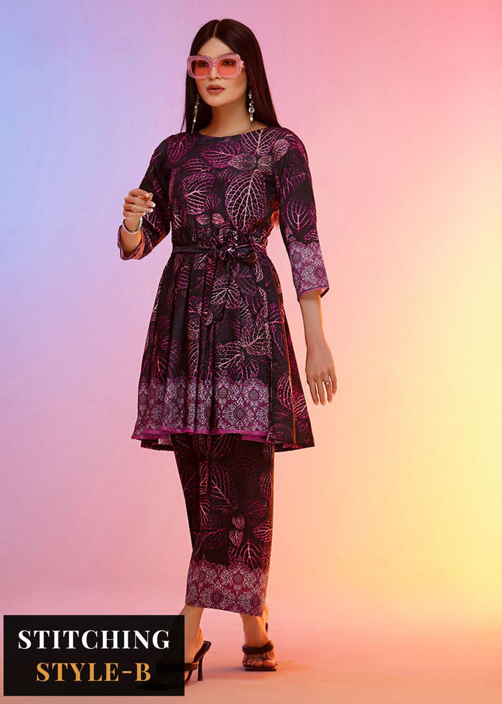 Look-a-Like By Noorma Kaamal Printed Silk Suits Unstitched 2 Piece NK22LL 02 - Casual Collection