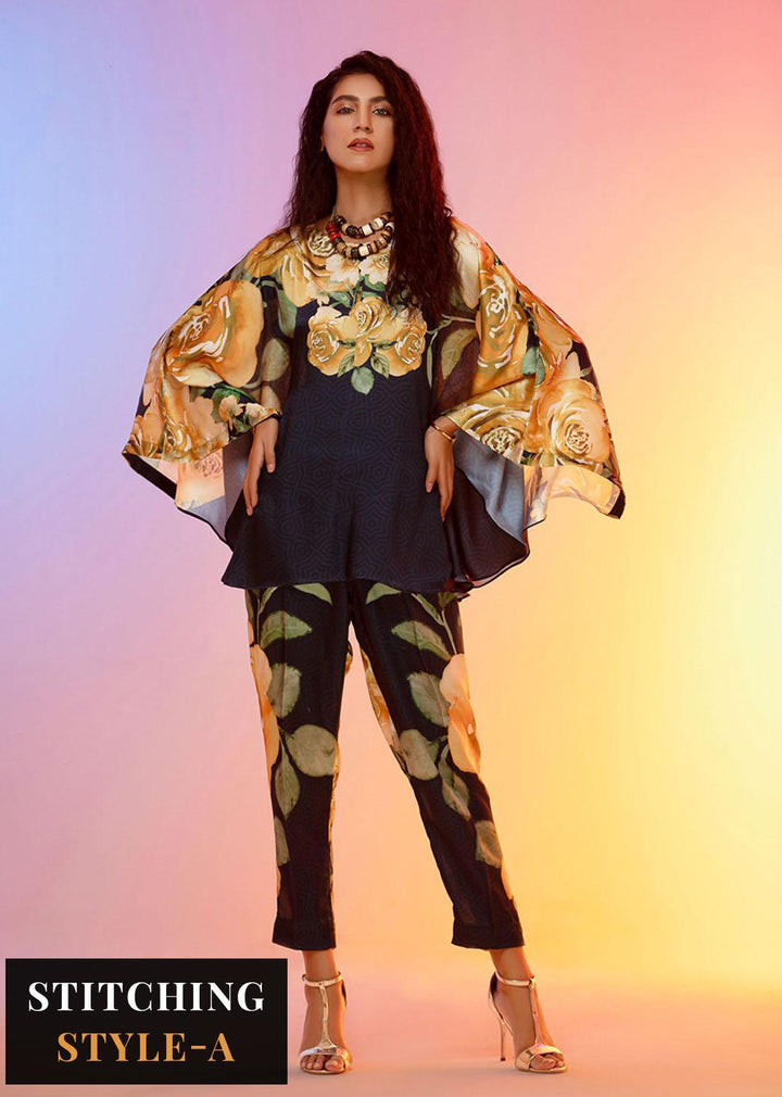 Look-a-Like By Noorma Kaamal Printed Silk Suits Unstitched 2 Piece NK22LL 04 - Casual Collection