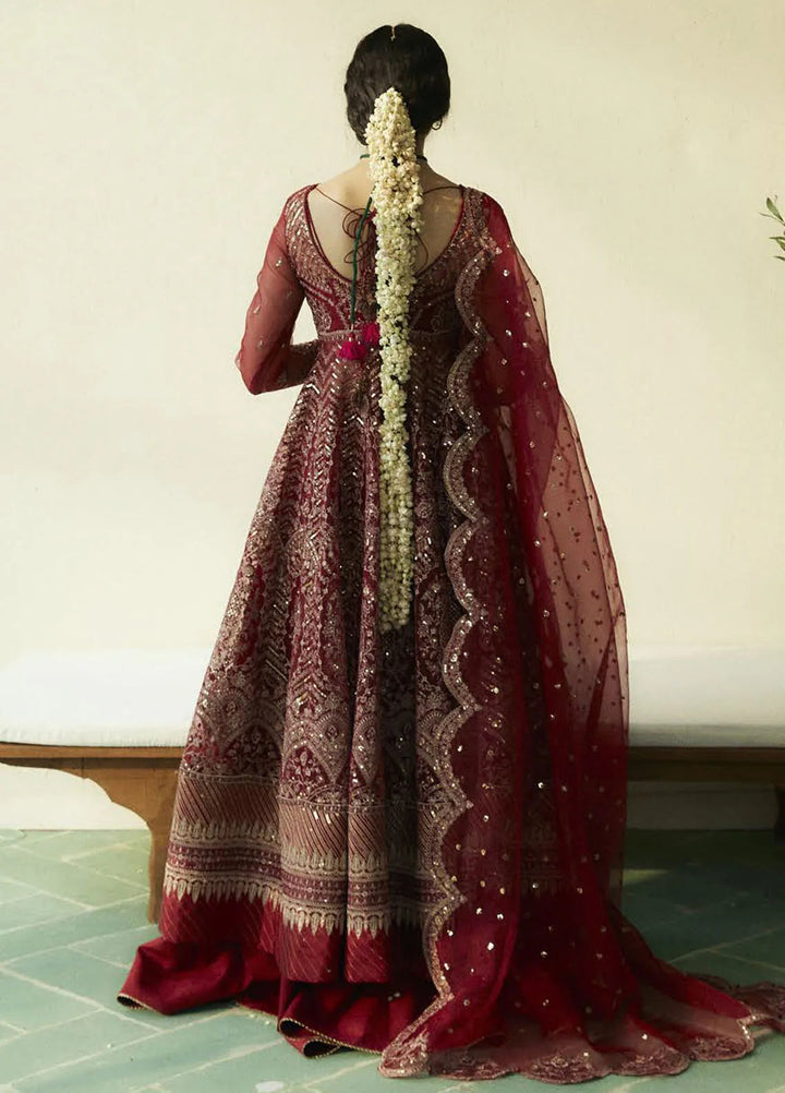 Lovent by Zara Shahjahan Embroidered Organza Suits Unstitched 4 Piece ZS25IW D3 Cherie - Wedding Collection