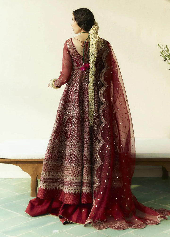 Lovent by Zara Shahjahan Embroidered Organza Suits Unstitched 4 Piece ZS25IW D3 Cherie - Wedding Collection
