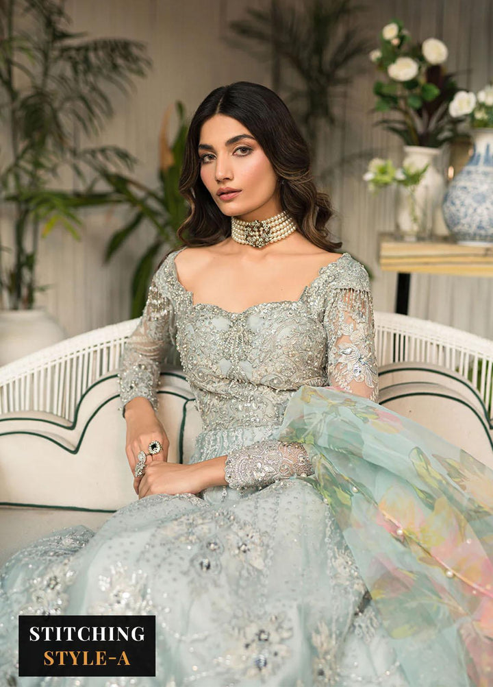 Lumiere By Saira Rizwan Embroidered Net Suits Unstitched 4 Piece SR23LF SR-07 Amu - Festive Collection