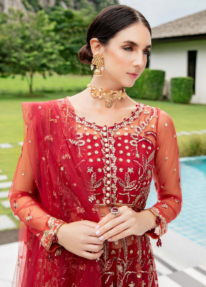 Luminous By Saad Shaikh Embroidered Net Suits Unstitched 4 Piece SSK23L Livia - Formal Collection