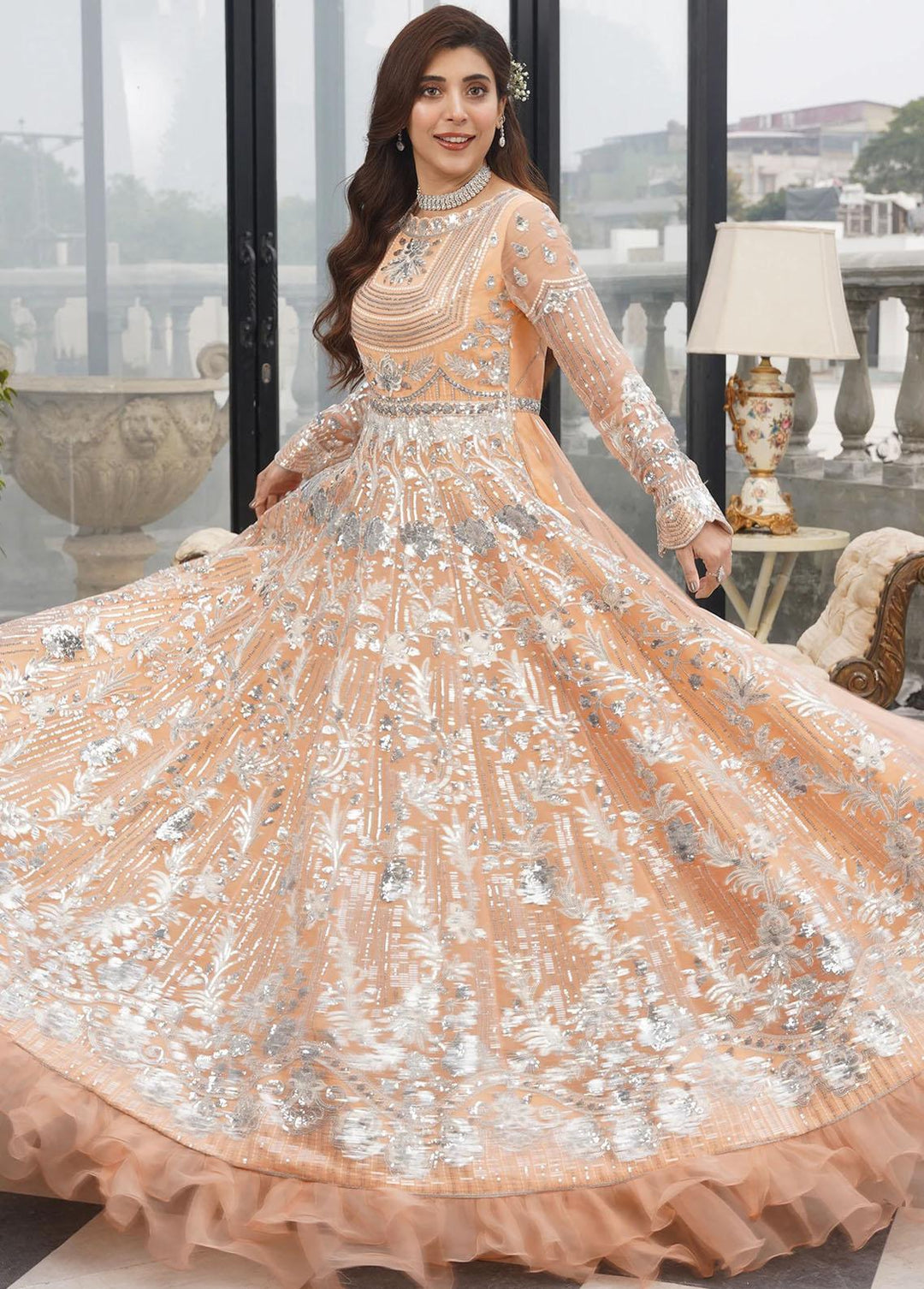 Lussoro Pret Embroidered Organza 3 Piece LR22CA L-06 Gael