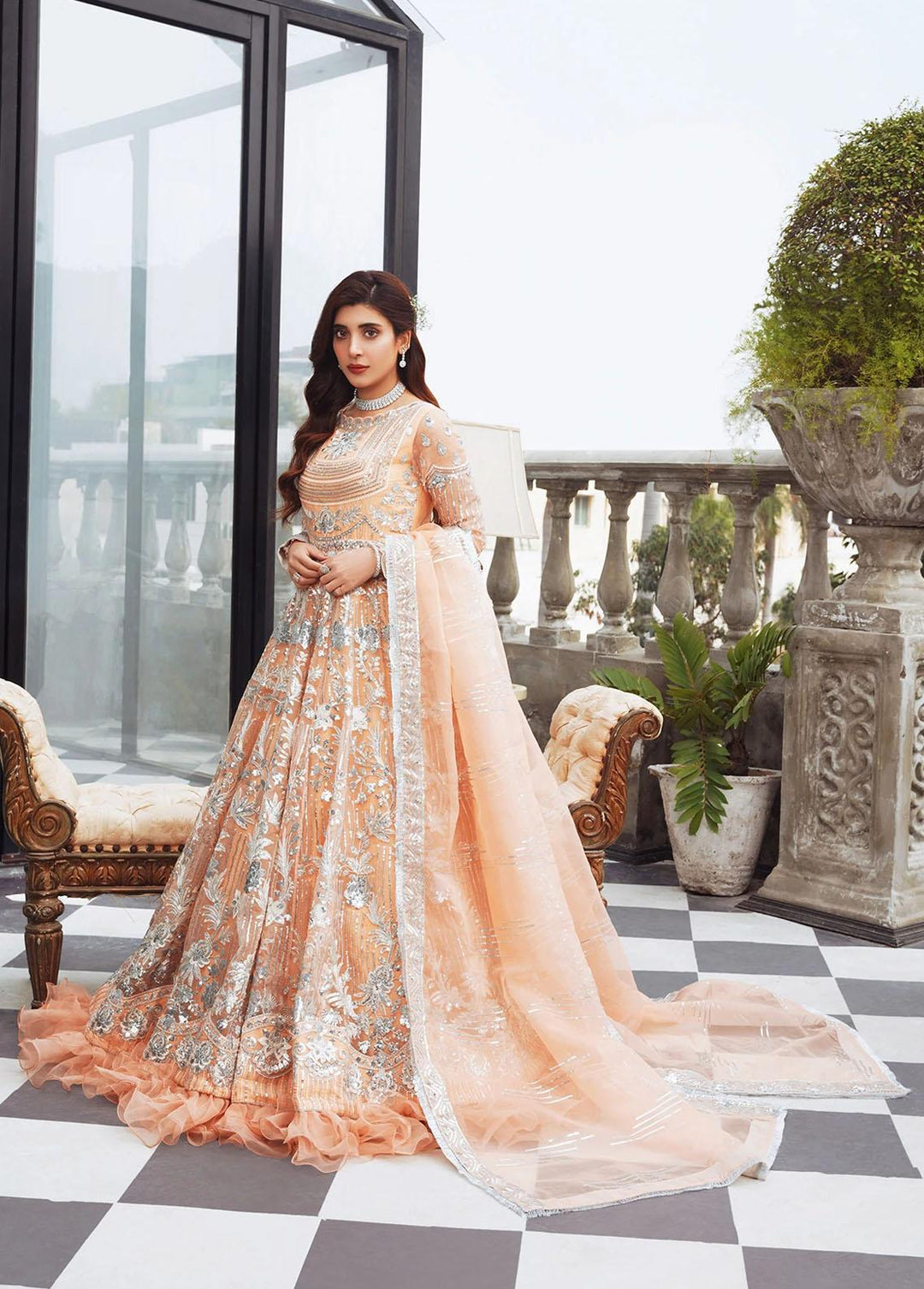 Lussoro Pret Embroidered Organza 3 Piece LR22CA L-06 Gael