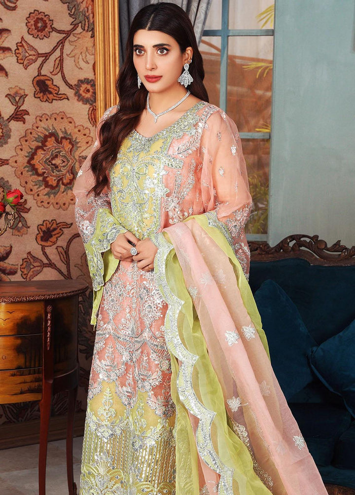 Lussoro Pret Embroidered Organza 3 Piece LR22CA L-07 Eloise