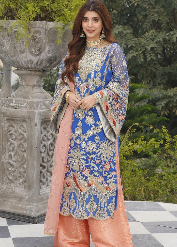 Lussoro Pret Embroidered Organza 3 Piece LR22CA L-09 Clarisse