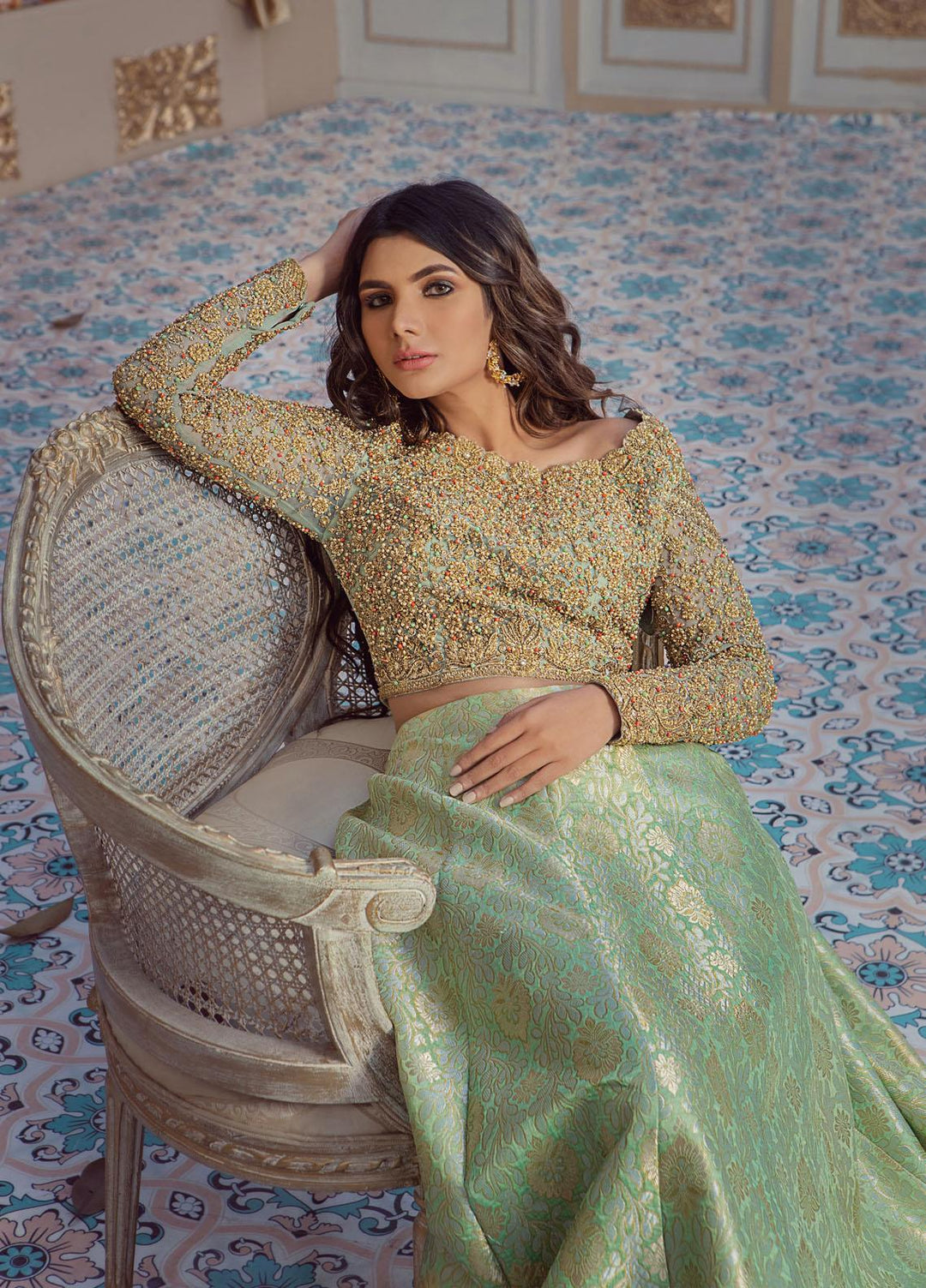 Lussoro Luxury Pret  Jamawar 3 Piece Dress LR22PF RA-005