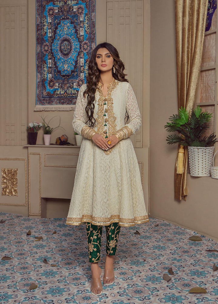 Lussoro Luxury Pret  Net 2 Piece Dress LR22PF RA-008