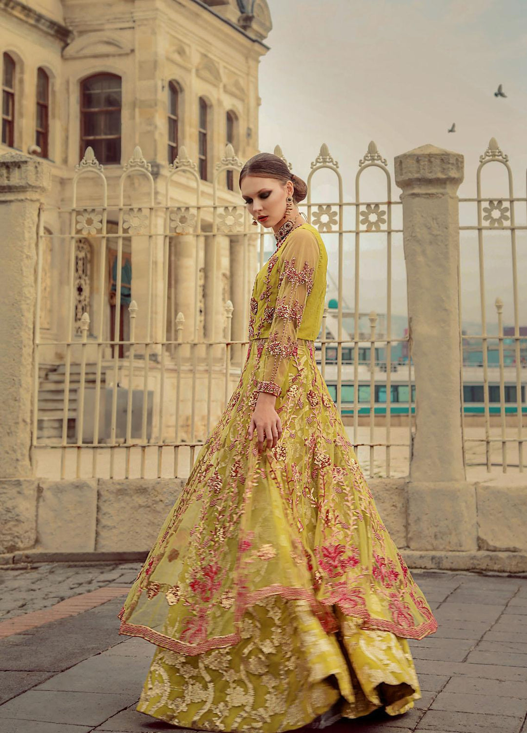 Lussoro Luxury Pret  Organza 2 Piece Dress LR22VN RA-009