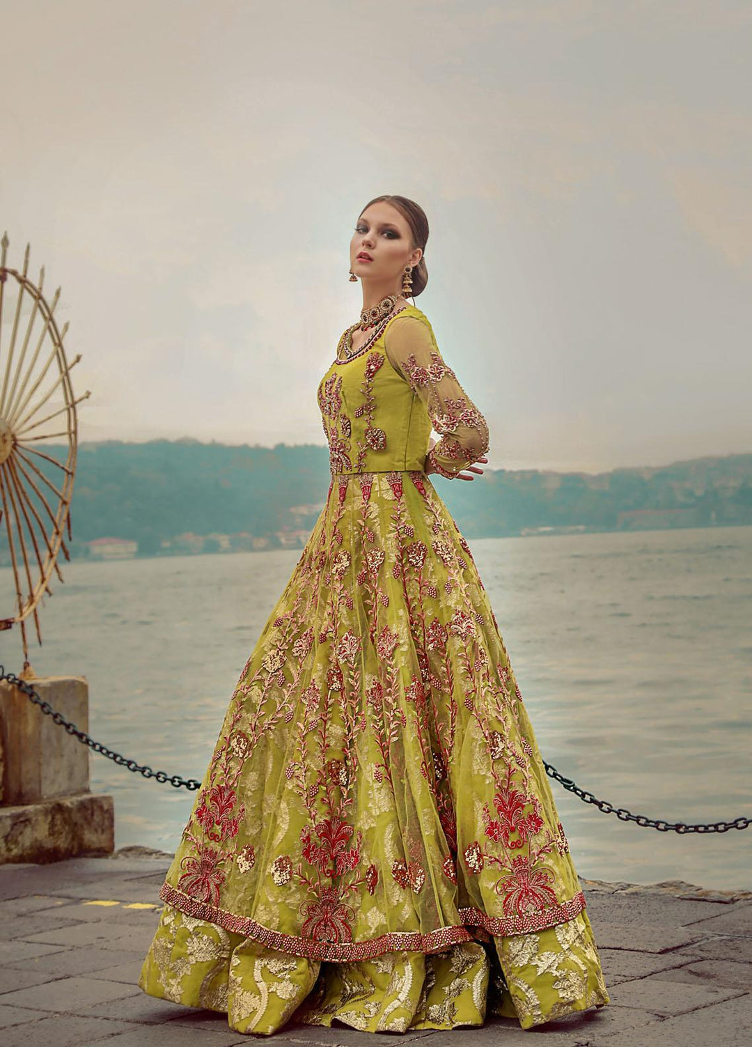 Lussoro Luxury Pret  Organza 2 Piece Dress LR22VN RA-009