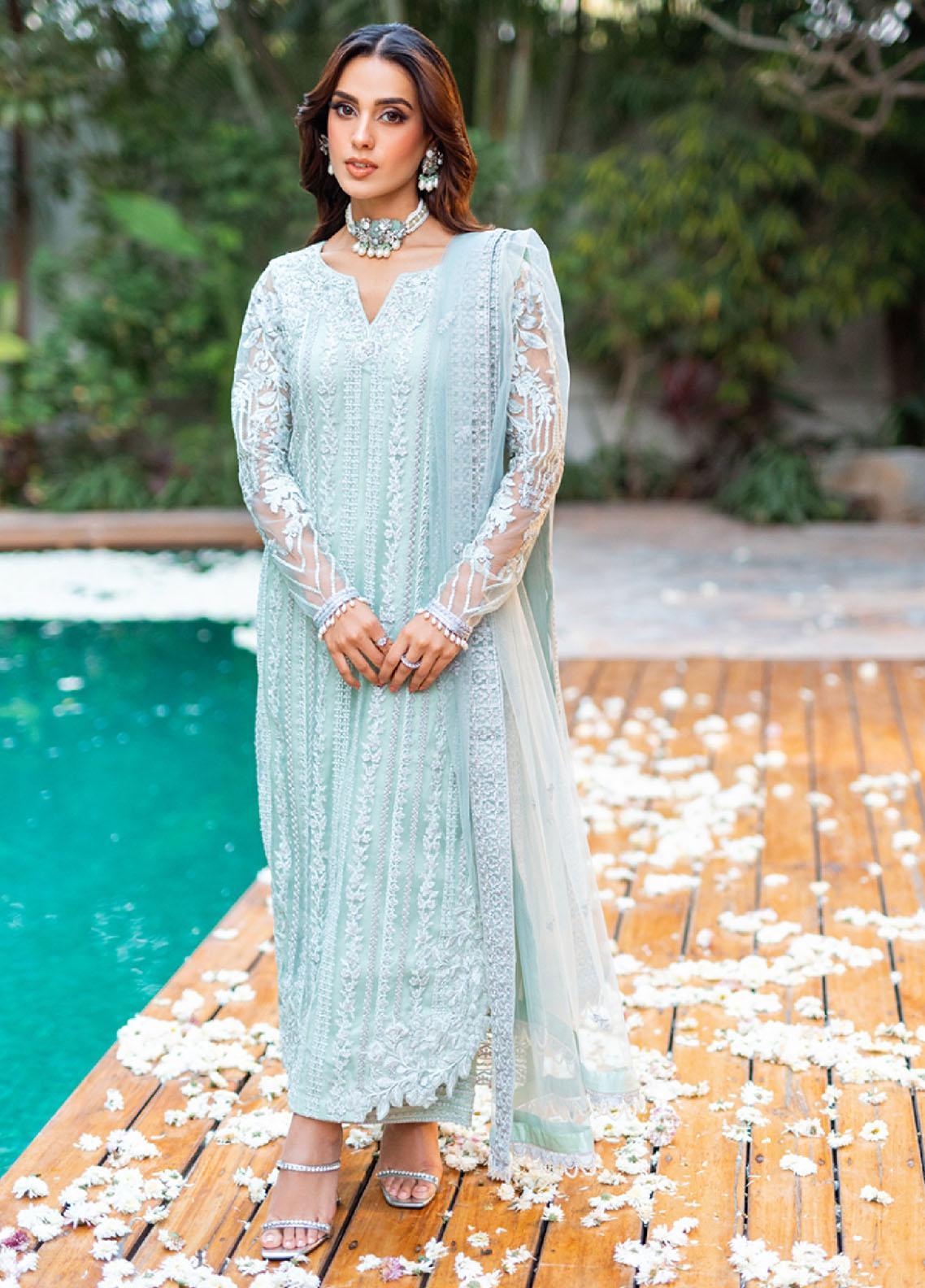 Luxe By Azure Embroidered Net Suits Unstitched 3 Piece AZU23LE3 AS-120 ...