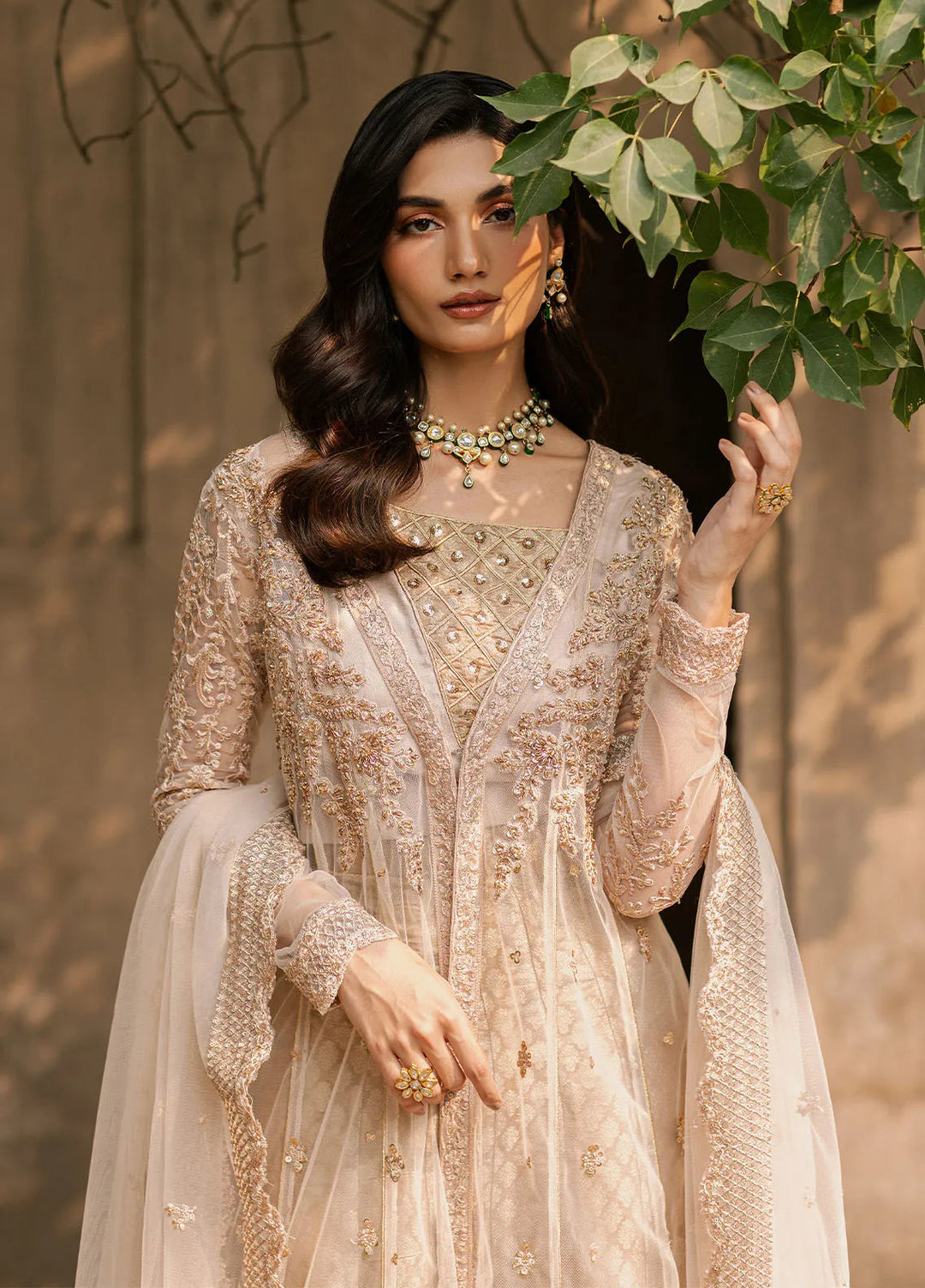 Luxe by Azure Embroidered Chiffon Suit Unstitched 3 Piece AZU24L Ethereal Majesty - Formal Collection