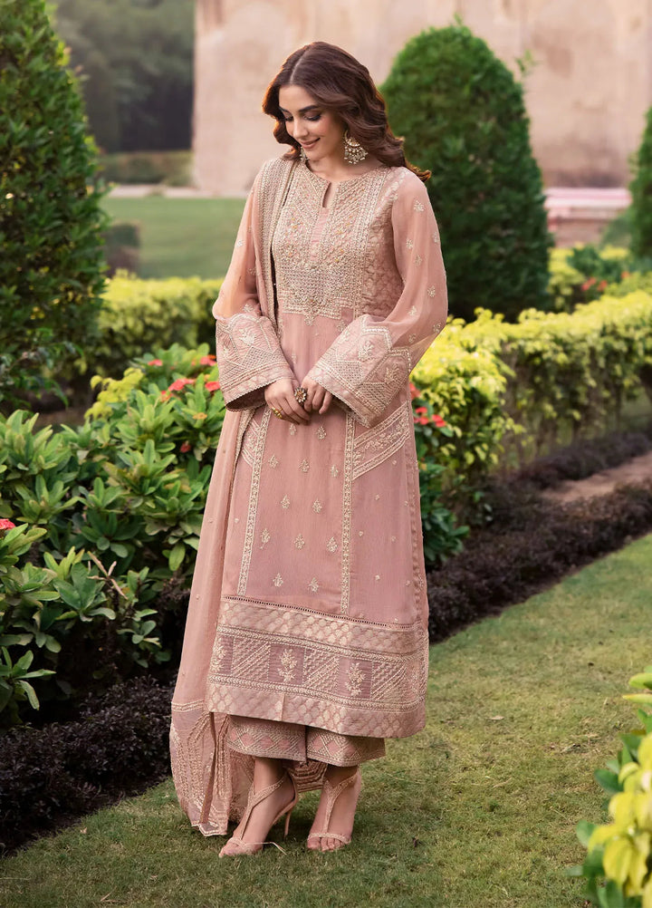 Luxe by Azure Embroidered Chiffon Suit Unstitched 3 Piece AZU24L Nectar Mirage - Formal Collection