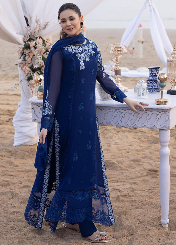 Luxe By Azure Embroidered  Suits Unstitched 3 Piece AZU23LX AS-107 Sapphire Sun - Eid Collection
