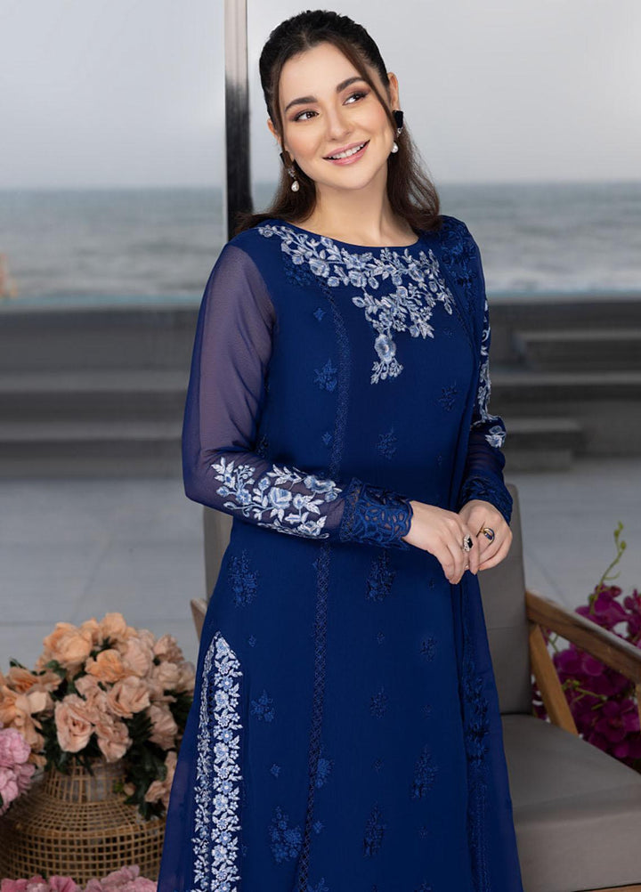 Luxe By Azure Embroidered  Suits Unstitched 3 Piece AZU23LX AS-107 Sapphire Sun - Eid Collection