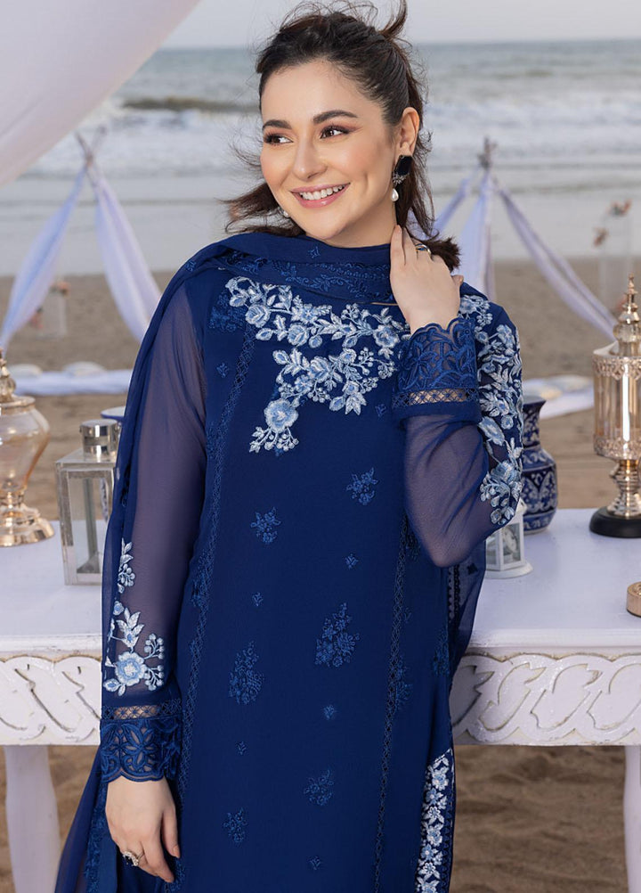 Luxe By Azure Embroidered  Suits Unstitched 3 Piece AZU23LX AS-107 Sapphire Sun - Eid Collection