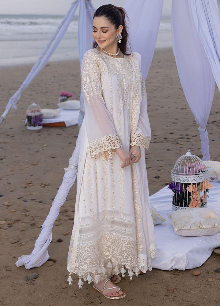 Luxe By Azure Embroidered  Suits Unstitched 3 Piece AZU23LX AS-108 Beach Shell - Eid Collection