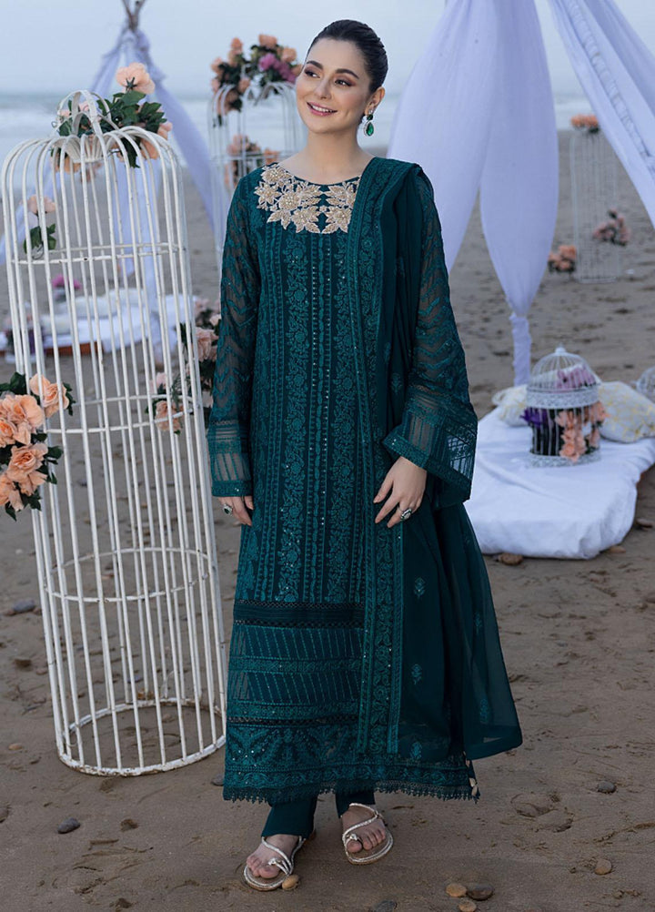 Luxe By Azure Embroidered  Suits Unstitched 3 Piece AZU23LX AS-110  Jasper Shine - Eid Collection