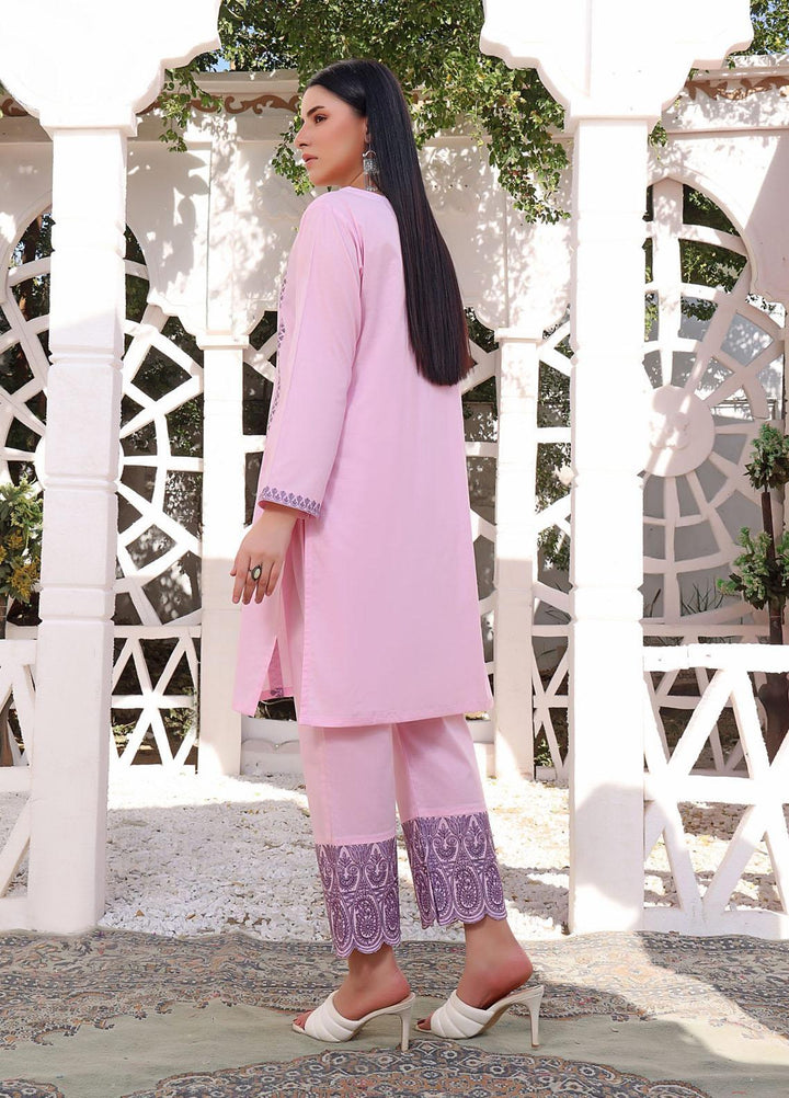 Luxeurs Casual Pret  Cotton 2 Piece Suit LX23SF Pink-a-Boo