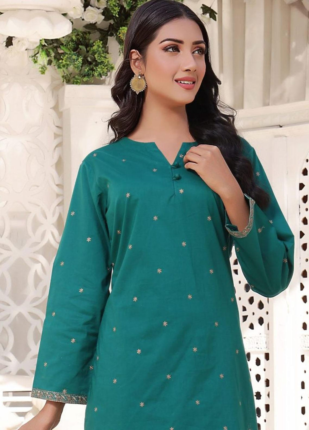 Luxeurs Casual Pret  Cotton 2 Piece Suit LX23SF Aventurine