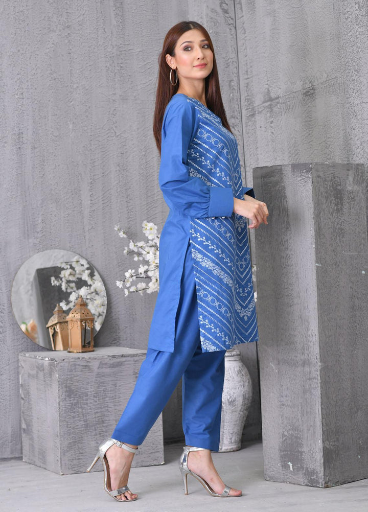 Luxeurs Casual Pret  Cotton 2 Piece Suit LX22RTW Chevron