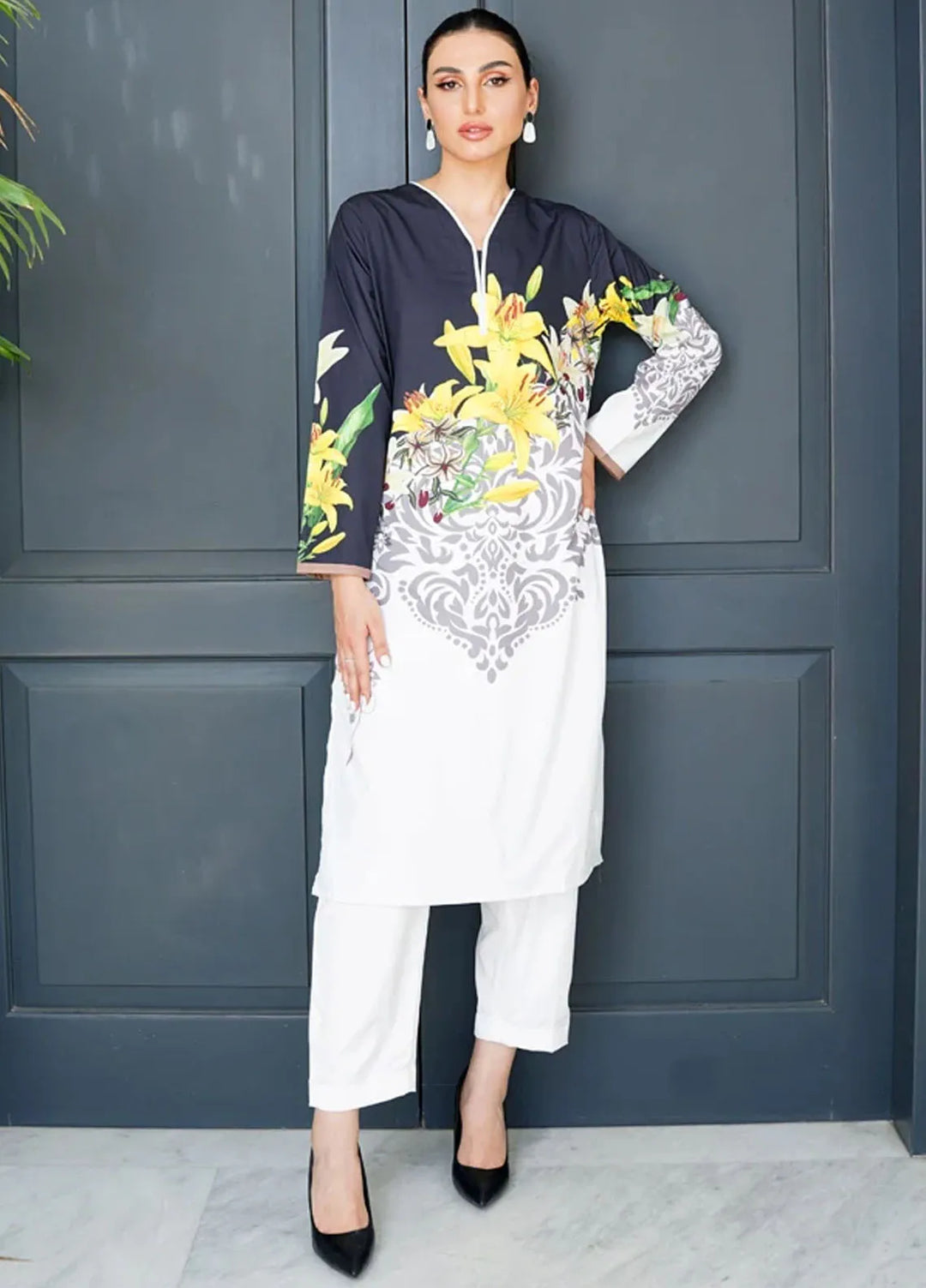 Luxury Revival By Dhaga Pret Printed Dhaga 2 Piece Suit Dasmask Lily
