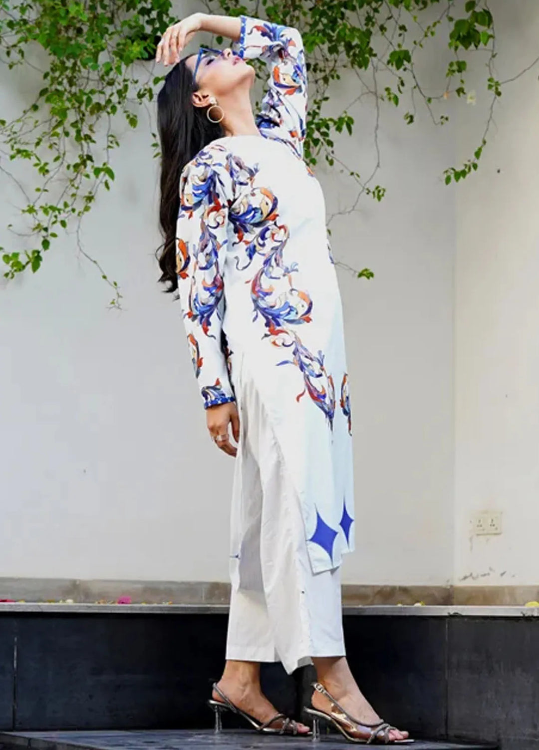 Luxury Revival By Dhaga Pret Printed Dhaga 2 Piece Suit Meadow