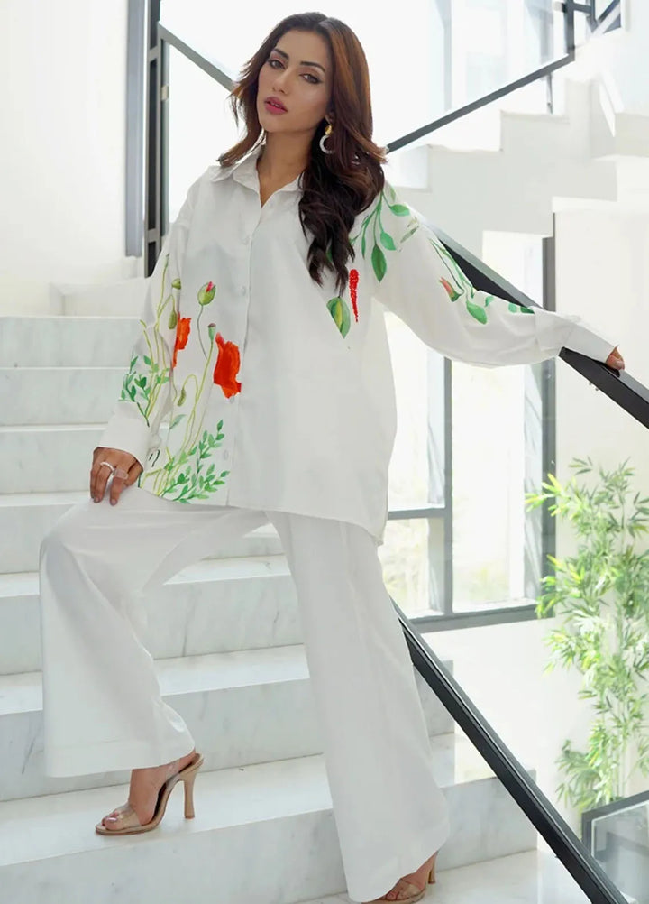 Luxury Revival By Dhaga Pret Printed Dhaga 2 Piece Suit Poppy