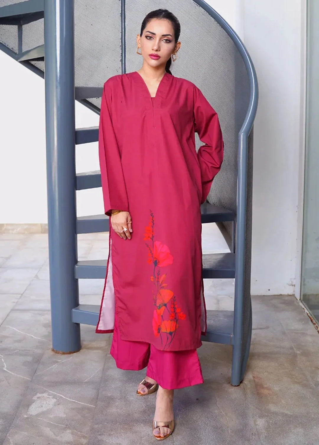 Luxury Revival By Dhaga Pret Printed Dhaga 2 Piece Suit Vinum