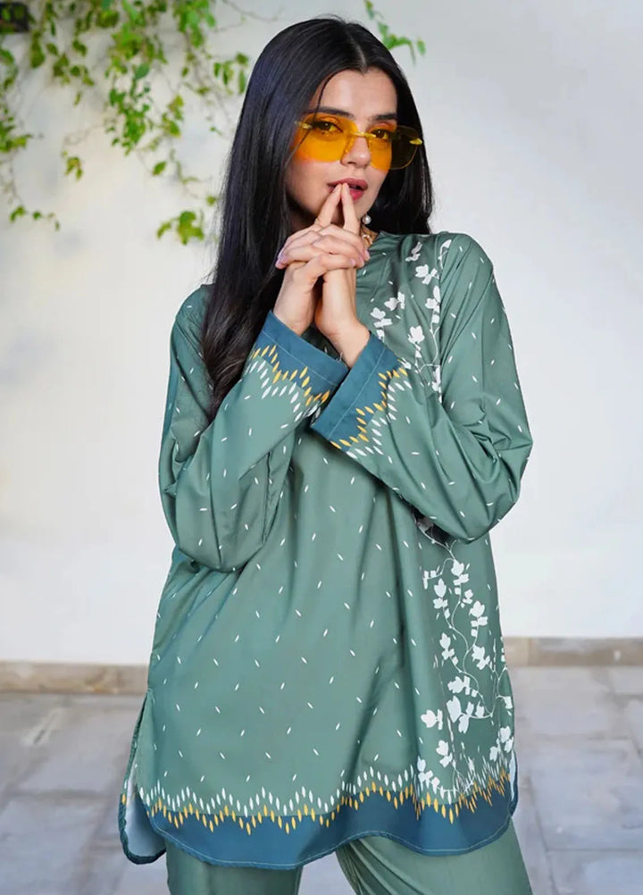 Luxury Revival By Dhaga Pret Printed Dhaga 2 Piece Suit Wisteria