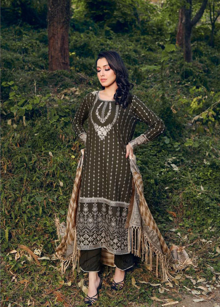 Lyla Embroidered  Suits Unstitched 3 Piece LY22W D-8 - Winter Collection