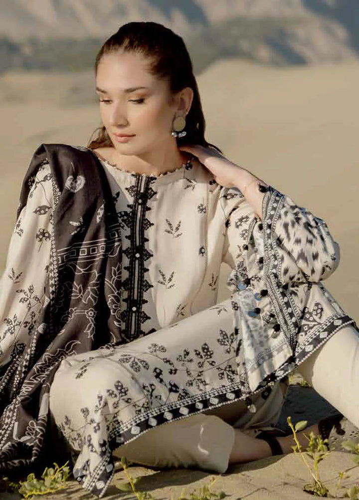 M Basics by Maria B Printed Linen Suits Unstitched 3 Piece MB24MB D-07 A - Winter Collection
