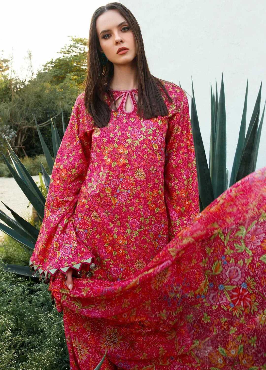 M Basics By Maria B Embroidered Lawn Suits Unstitched 3 Piece MB23MB 10-B - Spring / Summer Collection