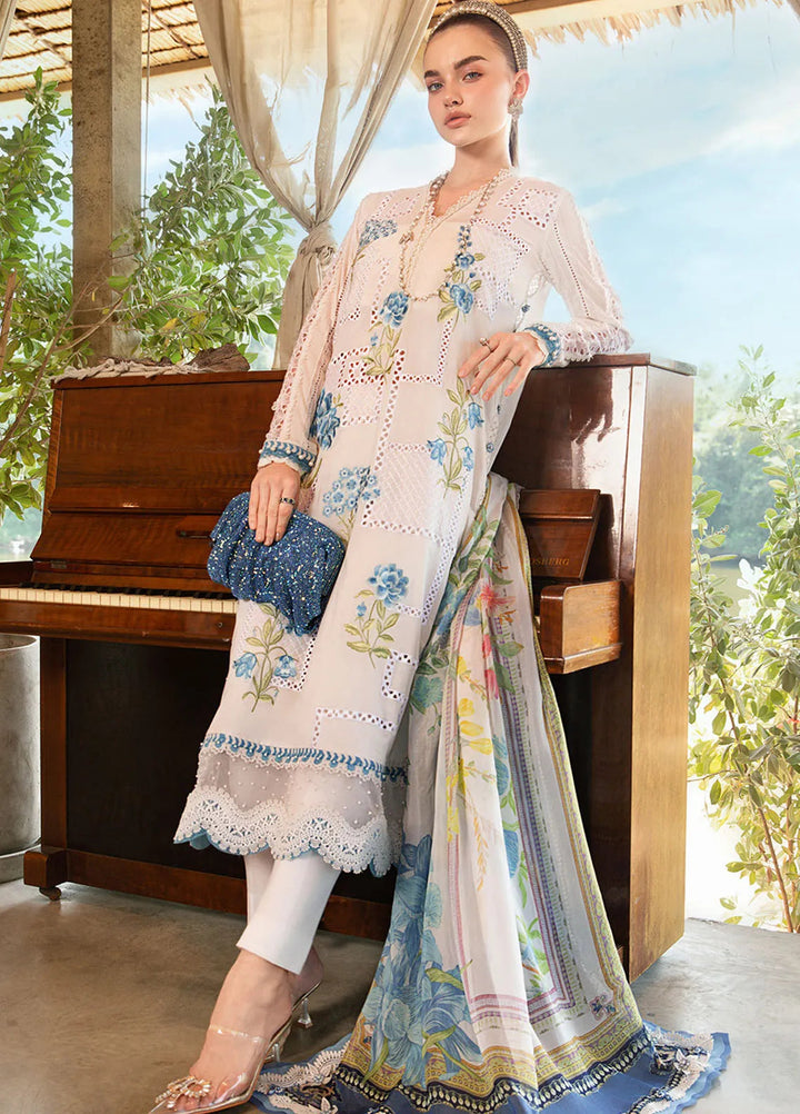 M Prints by Maria B Embroidered Suits Unstitched 3 Piece MB25MP 1A - Summer Collection