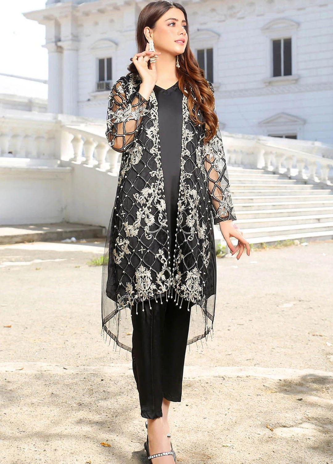 Madame Pret Eid Collection 2022 Pret Embroidered Net 2 Piece MDM22PE 2489