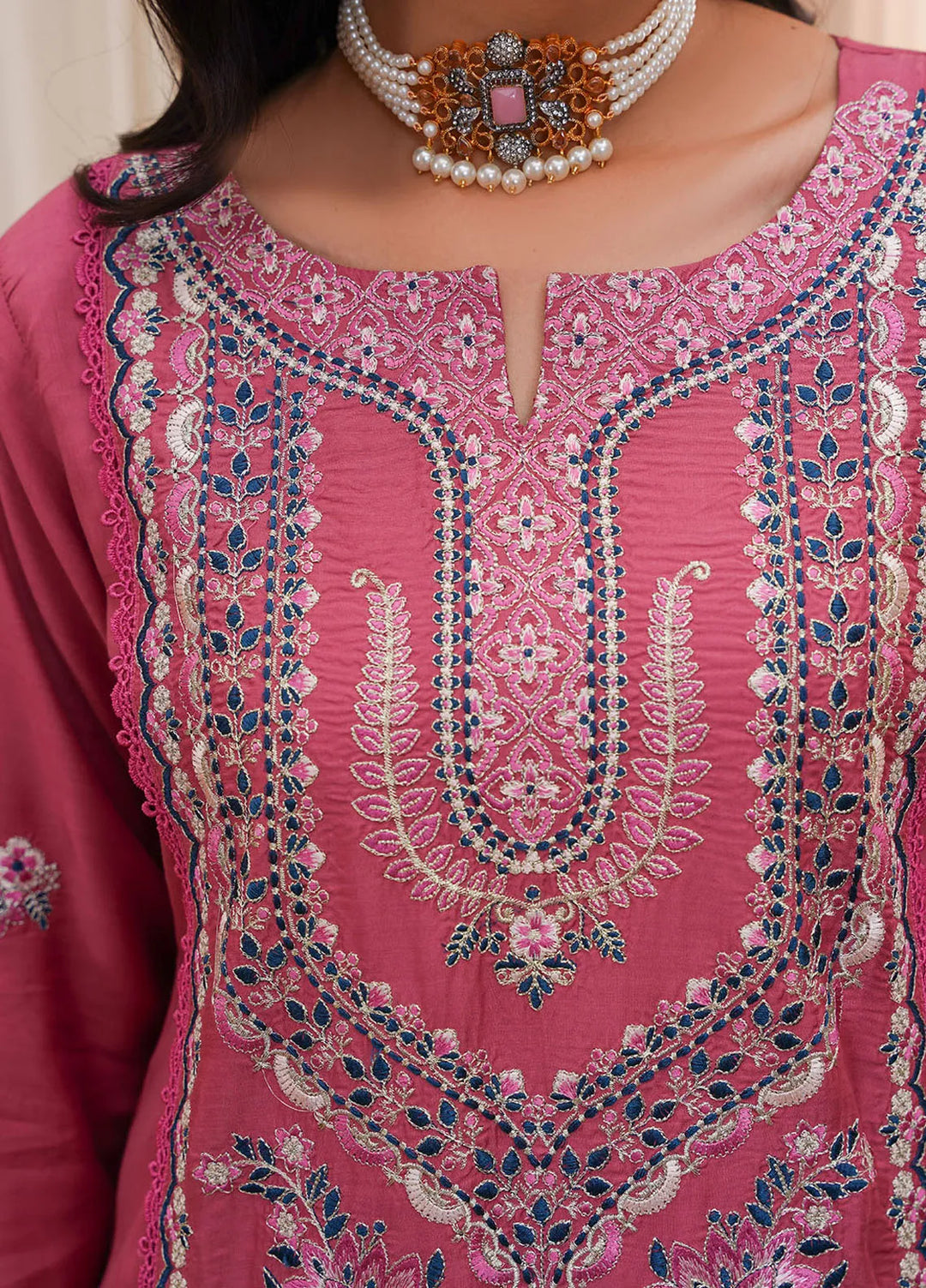 Madame Pret Embroidered Viscose 3 Piece Suit 2720