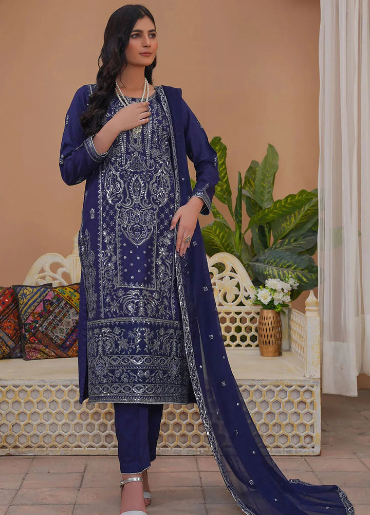 Madame Pret Embroidered Viscose 3 Piece Suit 7042