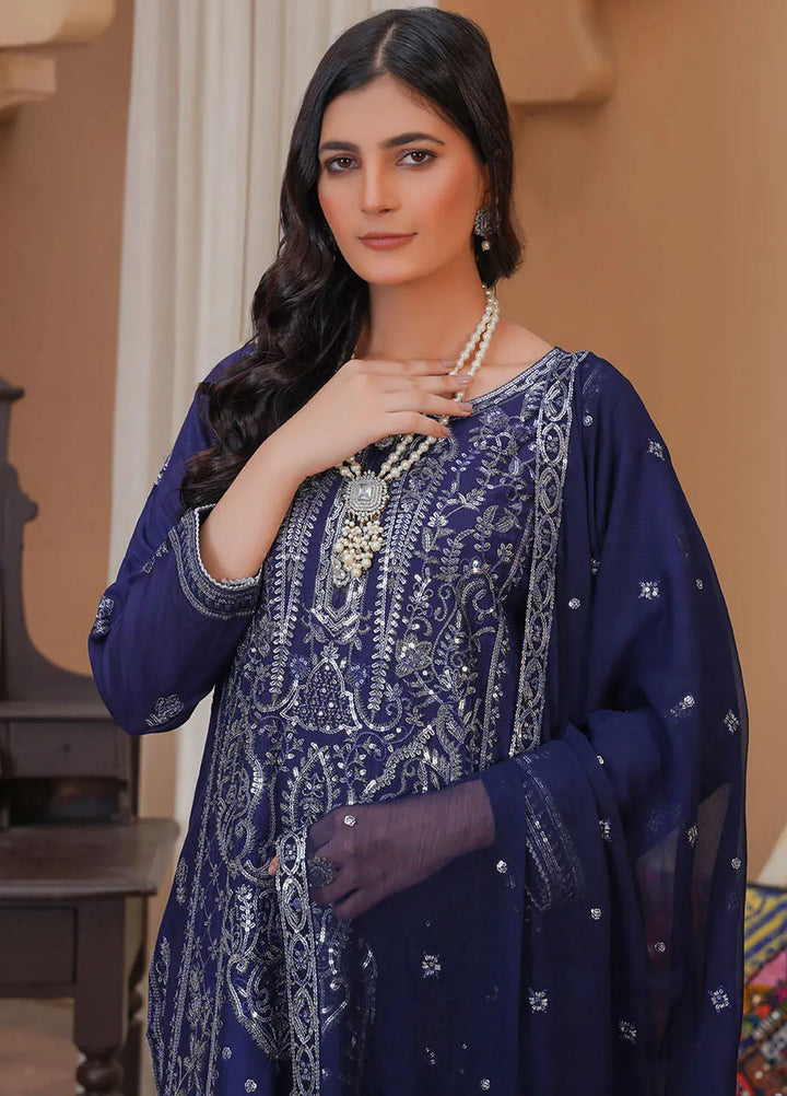 Madame Pret Embroidered Viscose 3 Piece Suit 7042