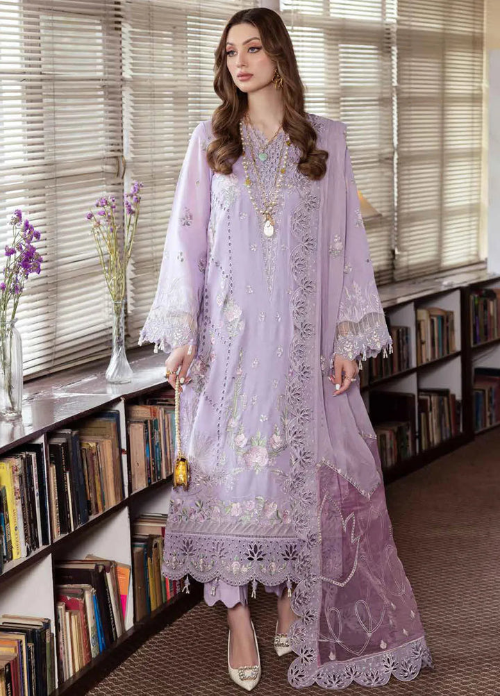 Mademoiselle By Nureh Embroidered Swiss Voil Suit Unstitched 3 Piece NU24MD NE-81 - Summer Collection
